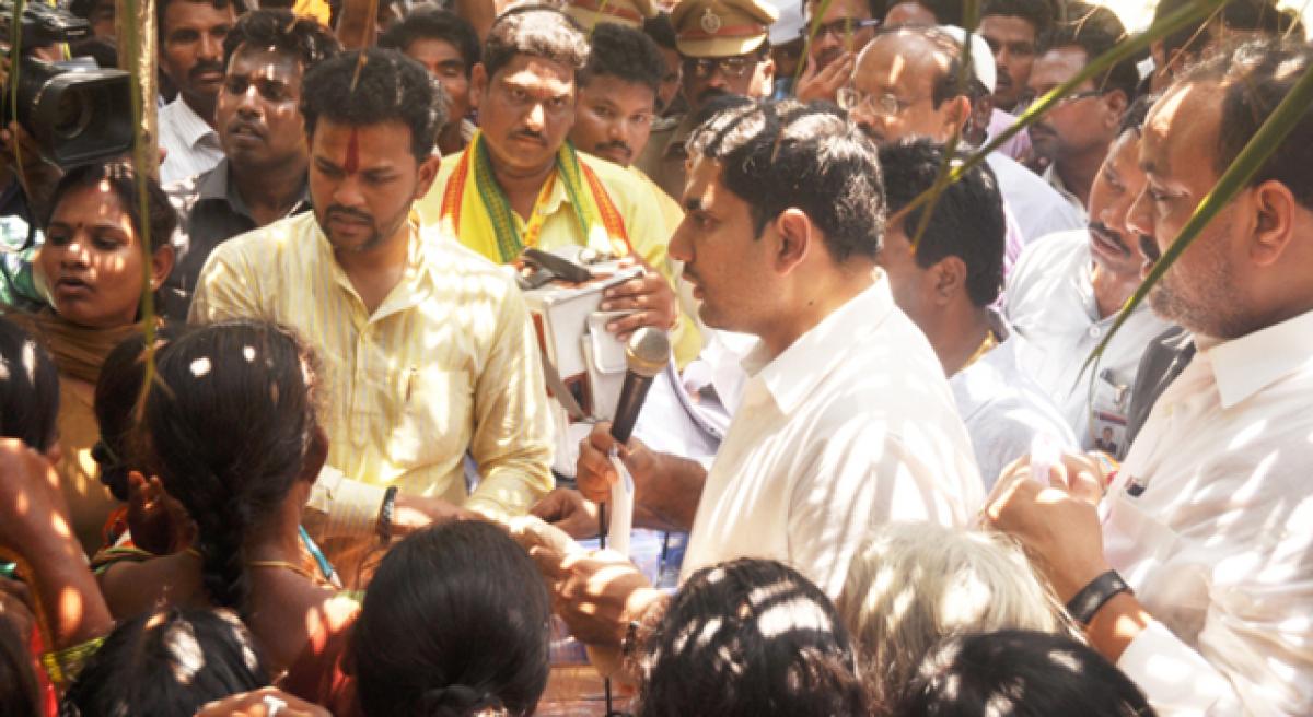 Lokesh promises safe water in agency areas