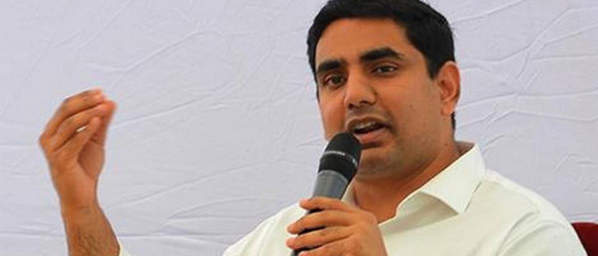 Lokesh busy holding talks with investors in Dubai