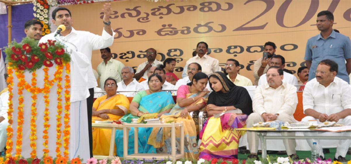 At 67, Naidu striving for people’s welfare: Lokesh