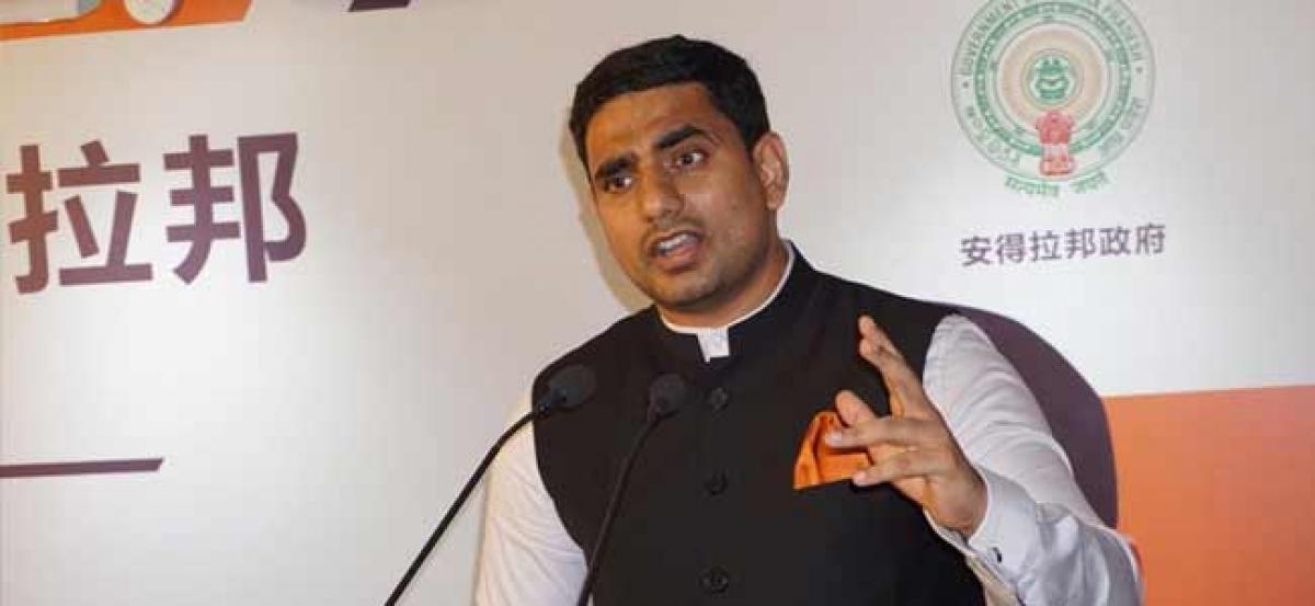 Lokesh meets Chinese CEO  on solar power