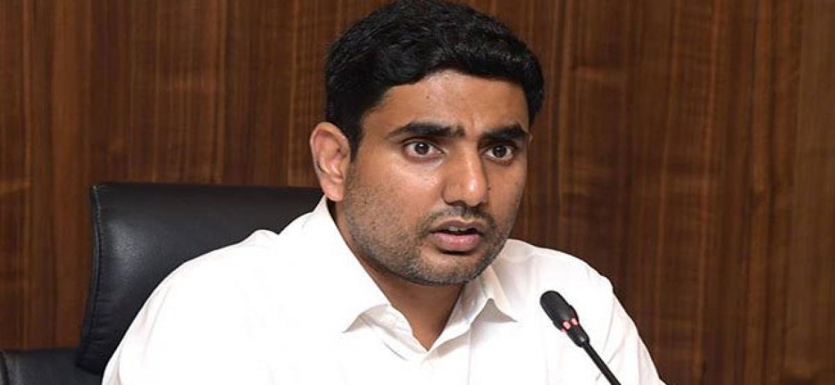 Lokesh attacks on BJP for no reaction on hunger strike