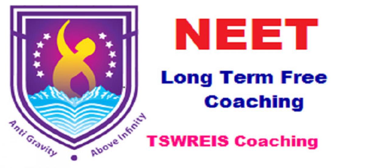 TSWREIS offers NEET long-term coaching