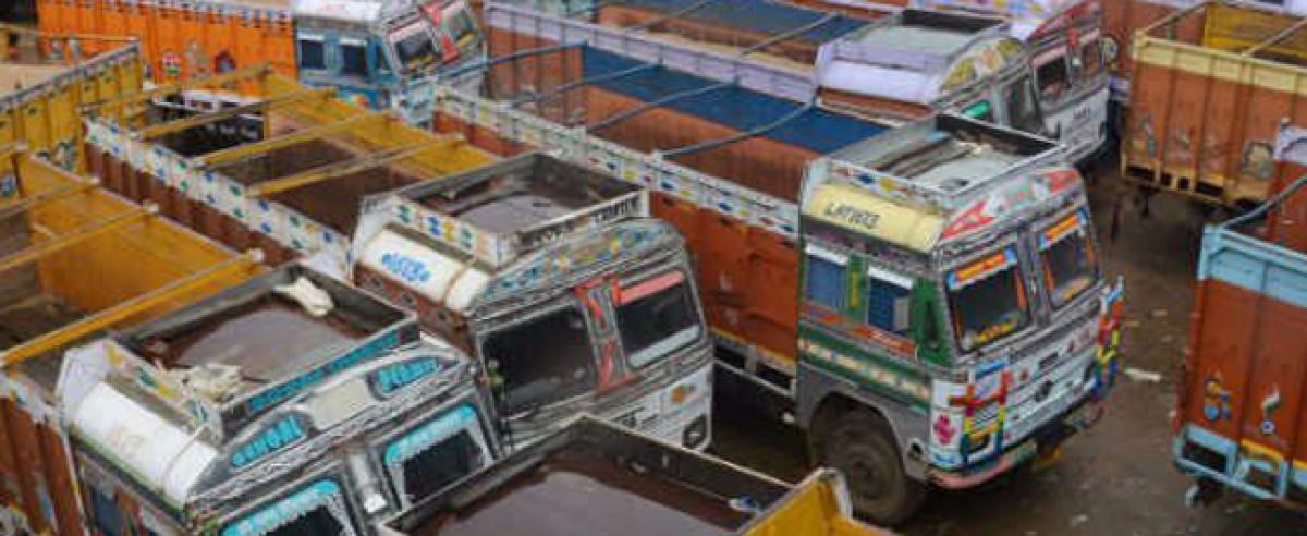 Lorry strike enters 5th day in Shadnagar
