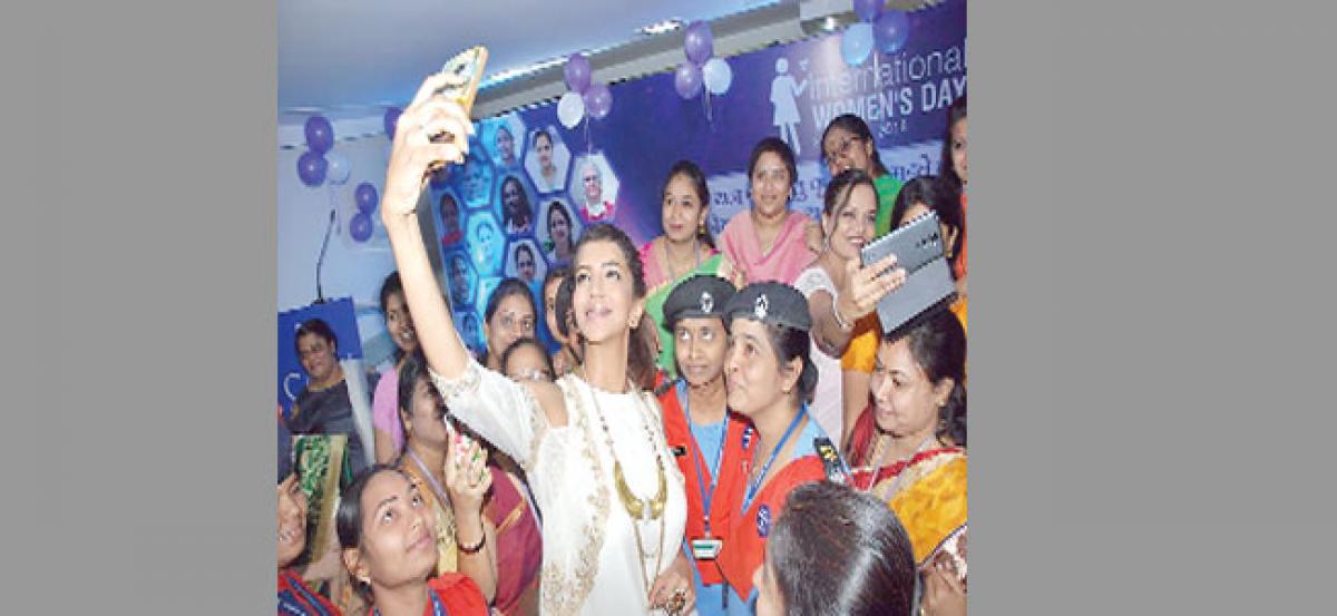 Manchu Lakshmi celebrates Women’s day at Care