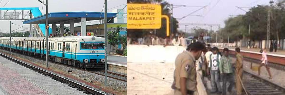 Two killed after being hit by train in Hyderabad