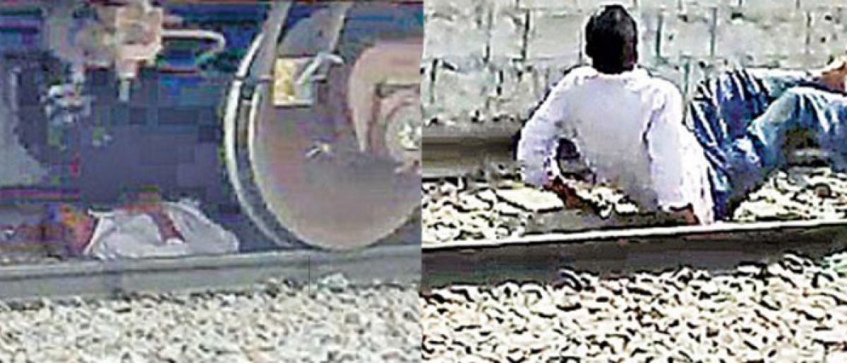 Man stuck under running train escapes unhurt at Anantapur railway station