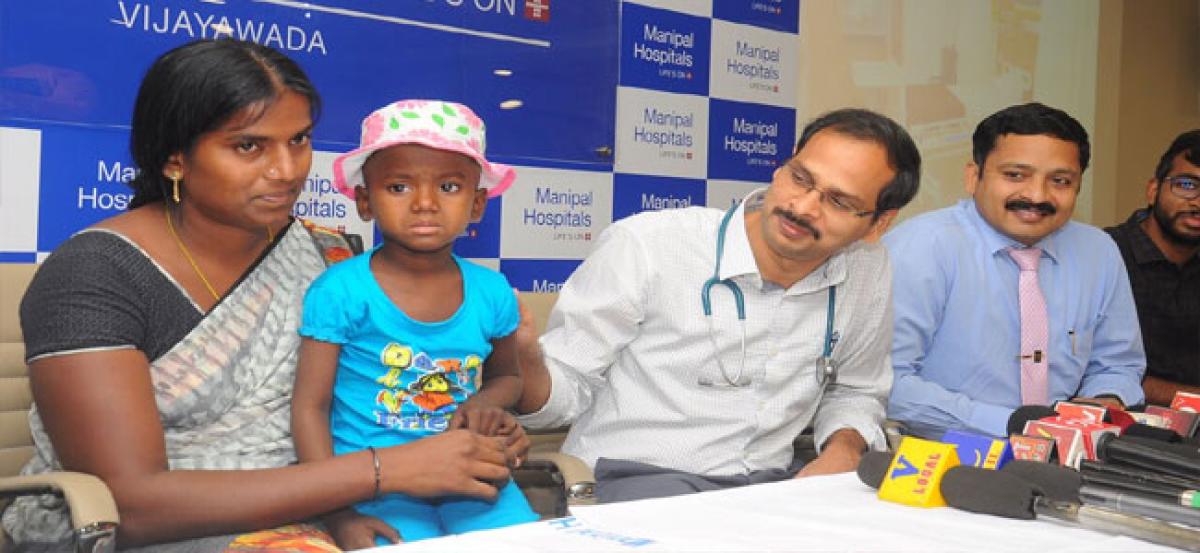 4-yr-old girl treated successfully for cancer