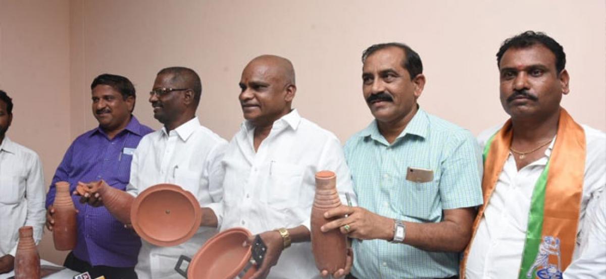 Manufacturing unit of clay water bottles to be set up at Siddipet