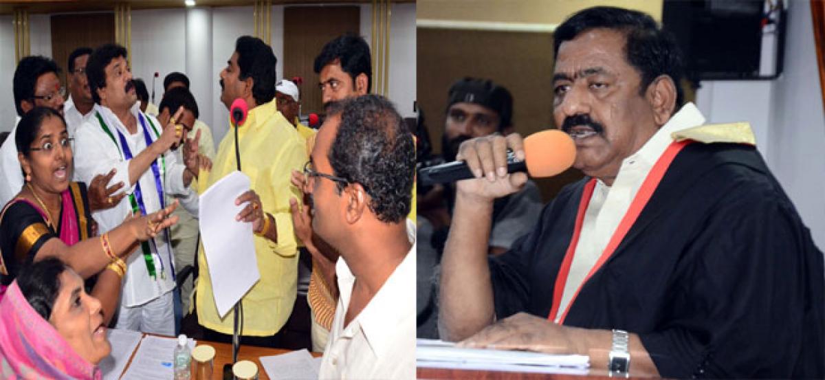 Mayor suspends 6 YSRCP corporators