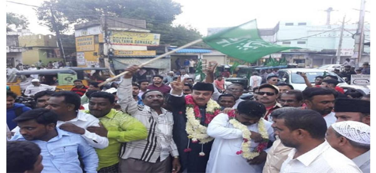 MBT candidate Majeedullah Khan begins poll campaign with padayatra