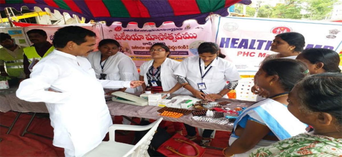 Health camp, awareness programme on Malaria prevention held