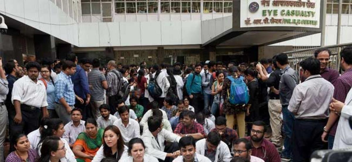 AIIMS resident doctors strike enters day 3, OPD services function on restricted basis