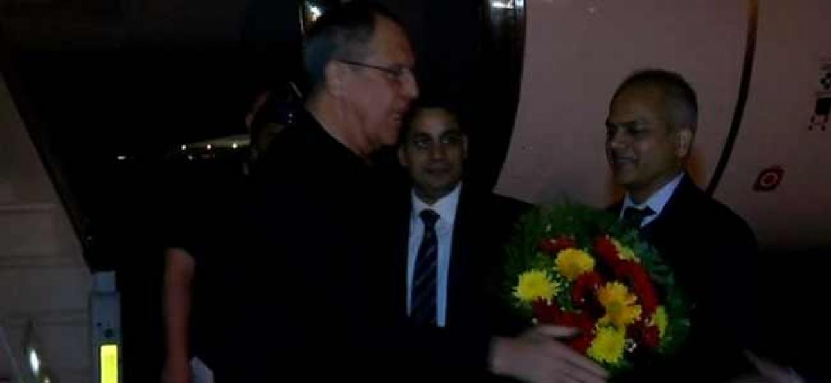 Russian Foreign Minister arrives in India for trilateral meet