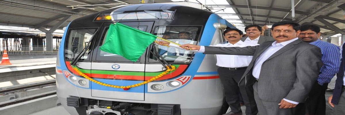 Ameerpet to Hi-Tec City Metro rail trial runs on