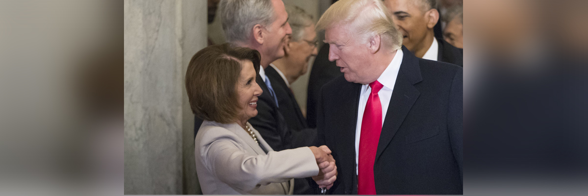 Trump congratulates Pelosi, insists on US-Mexico border wall