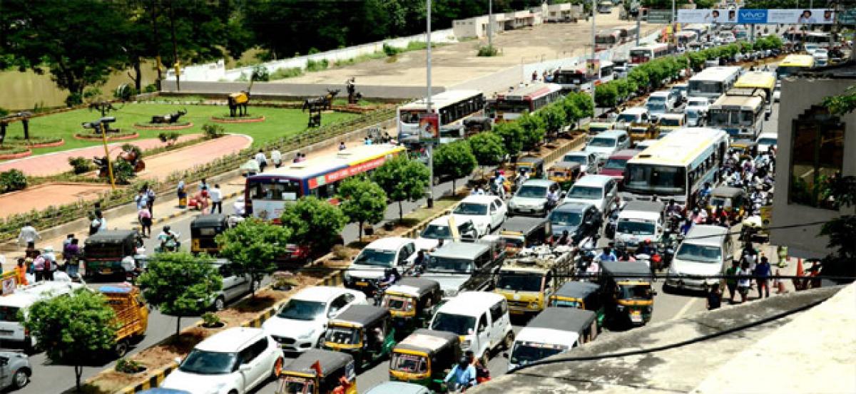 Unplanned traffic diversions hit commuters badly