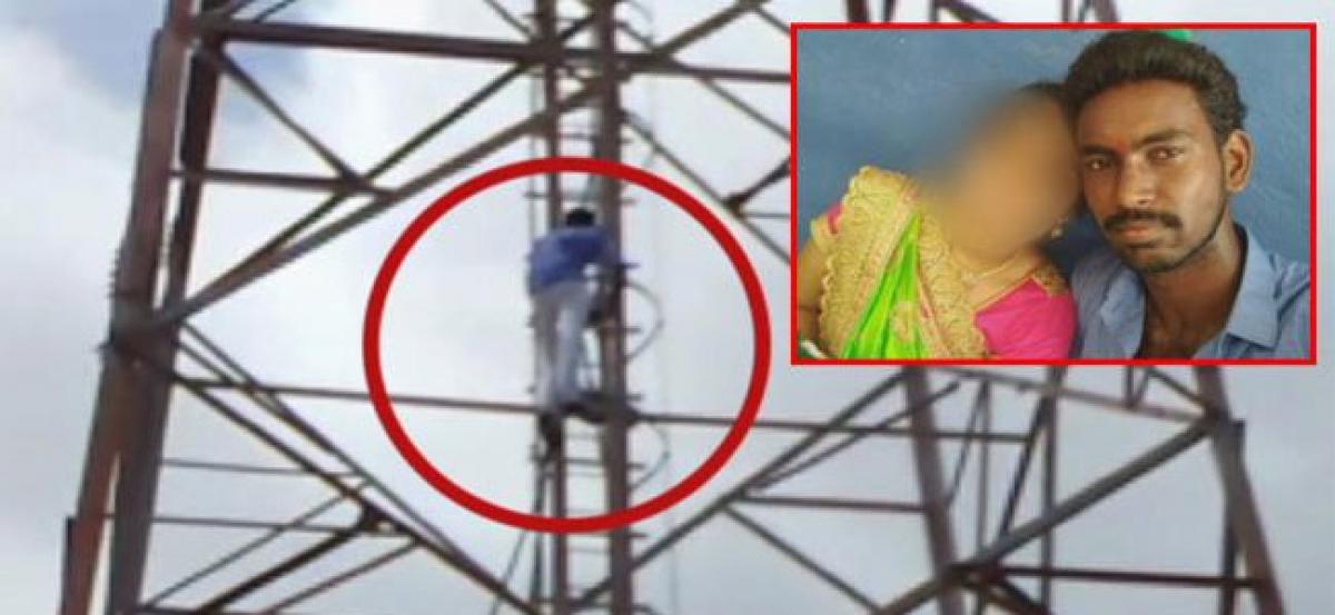 Youngster threatens to jump off cell tower after lover’s family refuse marriage in Nalgonda