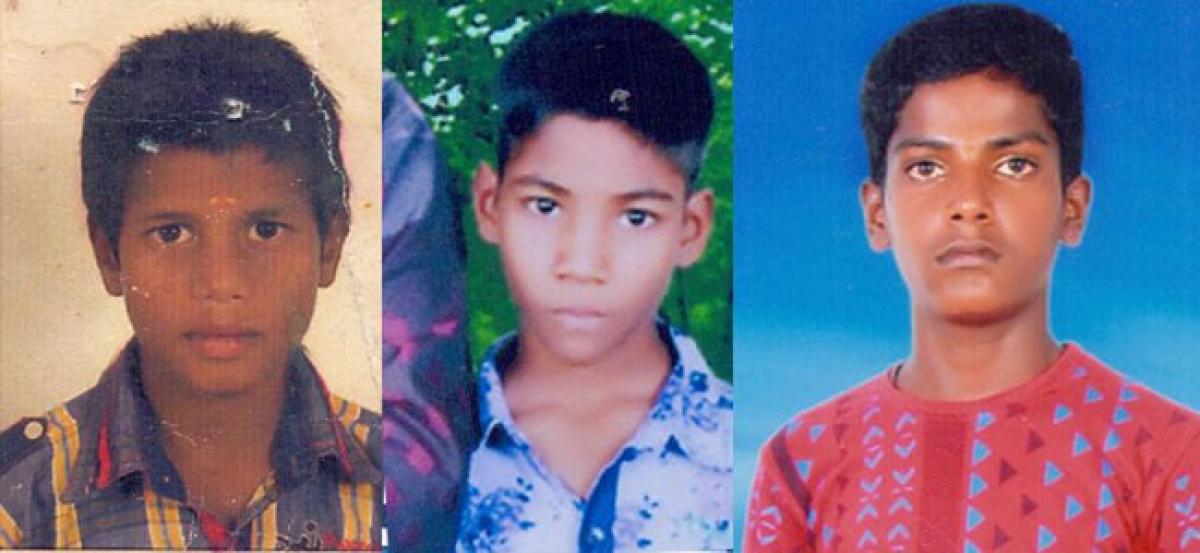 Three boys go missing