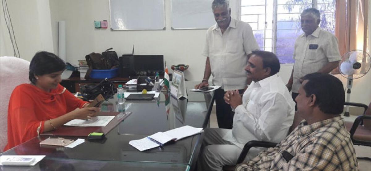 MLA discusses development works with GHMC WZ chief