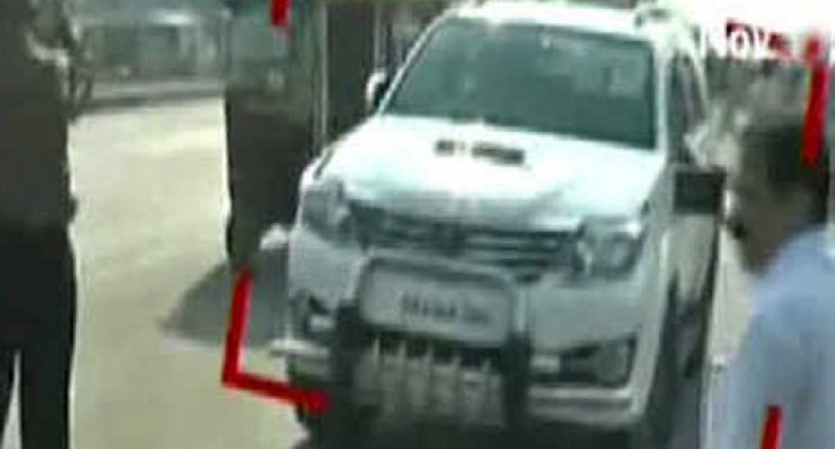 Kanduru MLA Potula Rama Rao car mows down couple in Vijayawada