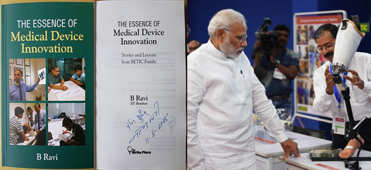 PM Modi Autographs Medical Device Innovation Book