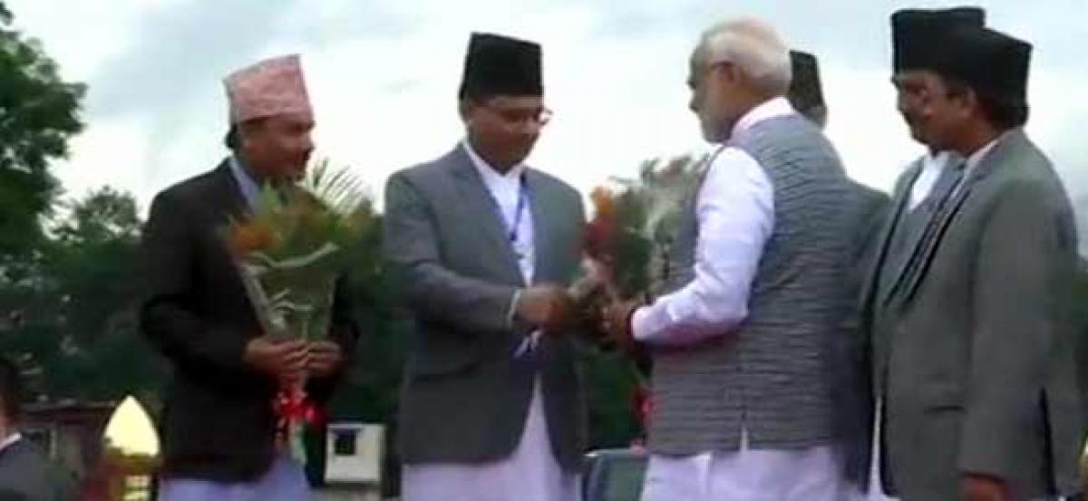 PM Modi lands in Kathmandu for BIMSTEC summit