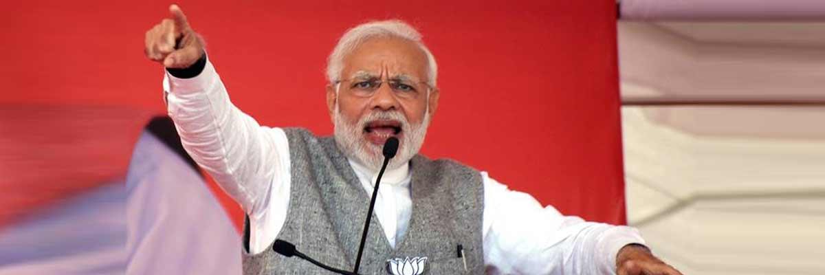 National security is a punching bag for Congress: PM Modi