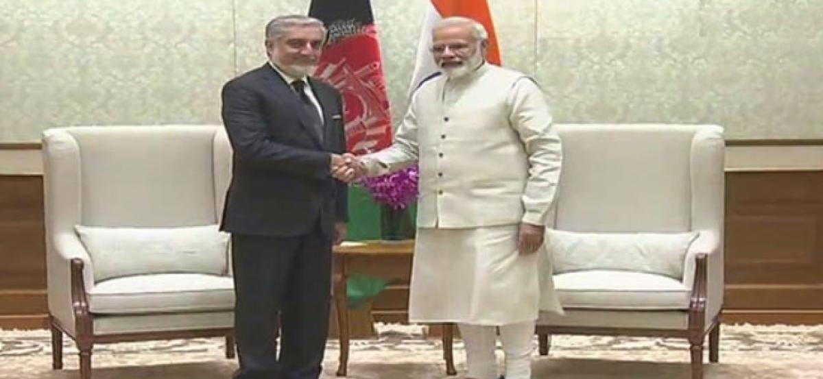 PM Modi meets Afghanistans Chief Executive Dr. Abdullah