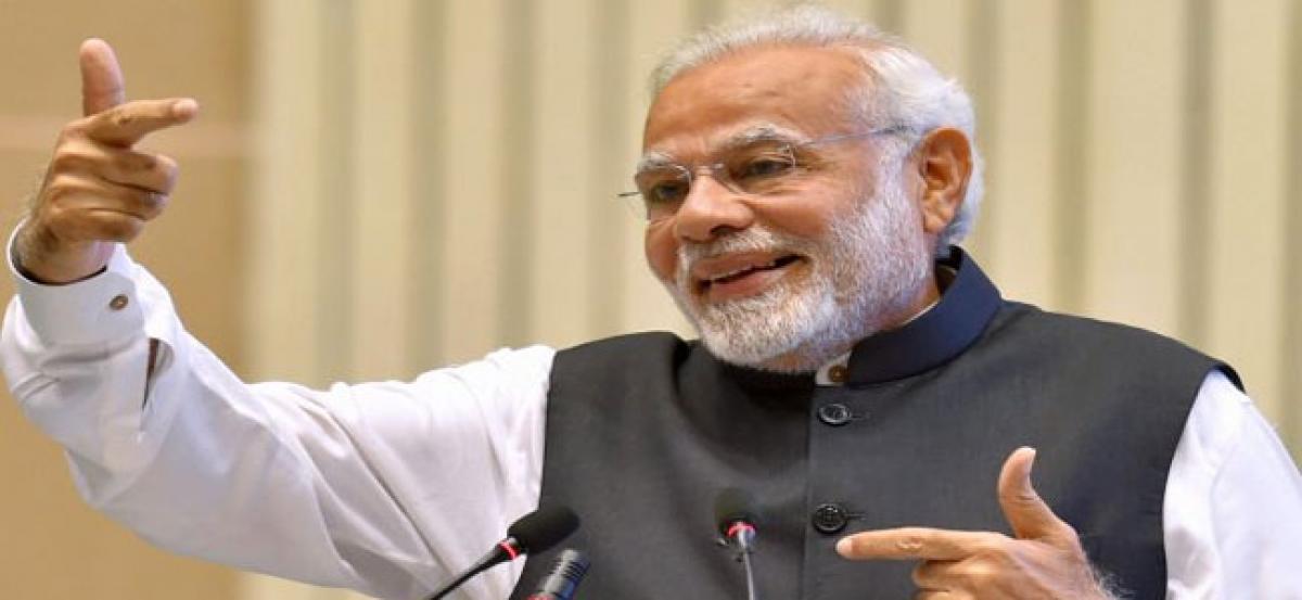 PM Modi hails ISRO for successful PSLV mission