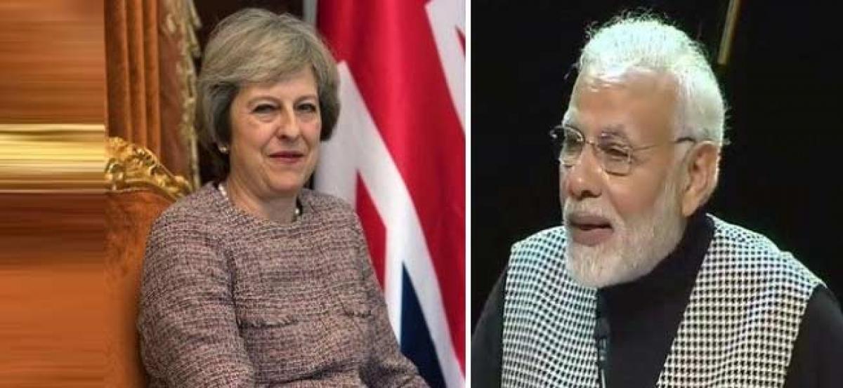 PM Modi attends dinner hosted by Theresa May for Commonwealth leaders