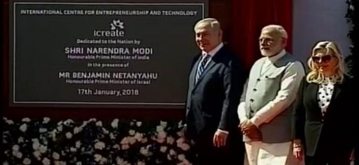 PM Modi, Netanyahu inaugurate iCreate centre in Ahmedabad
