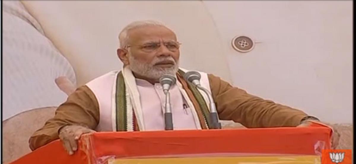 PM Modi arrives at new BJP headquarters