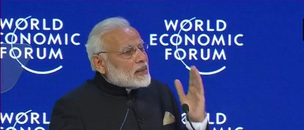 PM Modi addresses climate change, terrorism and protectionism at WEF