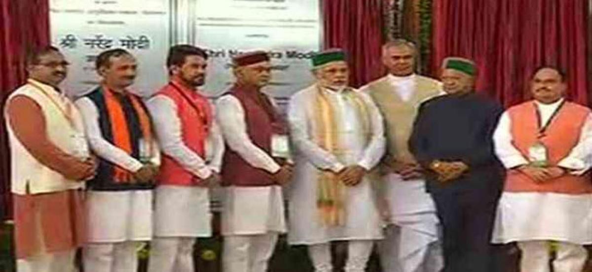 PM Modi lays foundation stone of AIIMS at Bilaspur