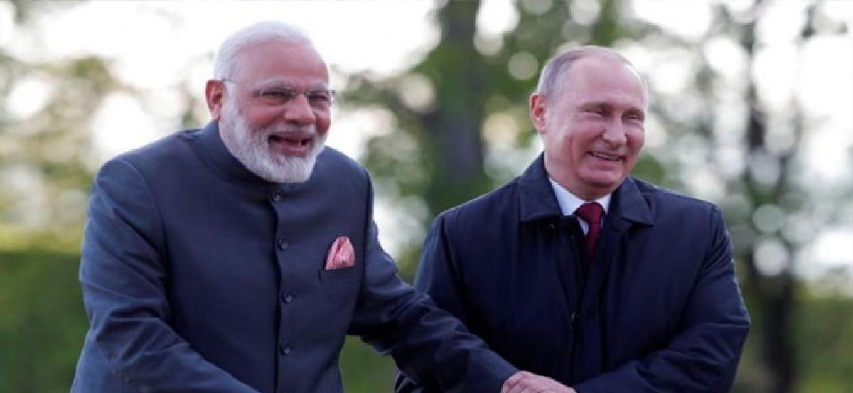 Eye on ties, PM Modi arrives in Sochi for informal talks with Putin