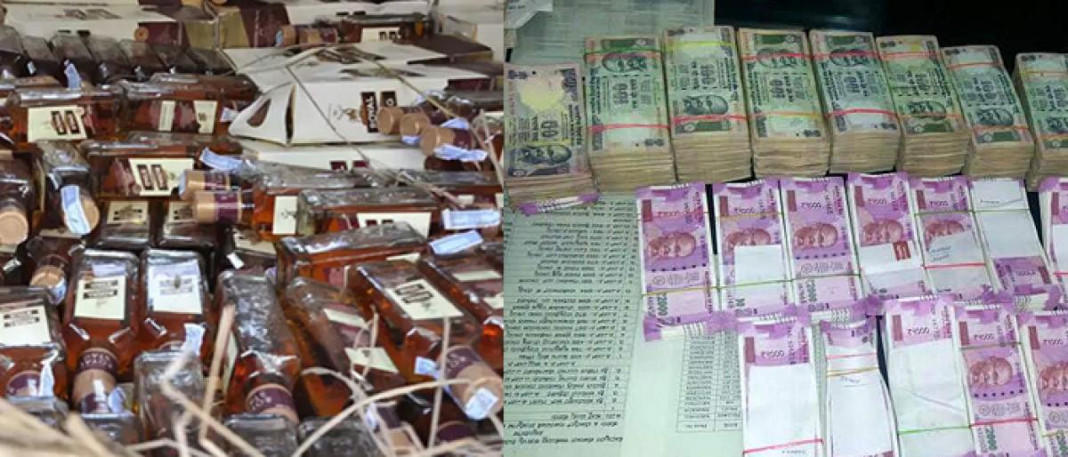 Telangana elections: Over Rs 80 cr cash, Rs 6 cr worth liquor seized