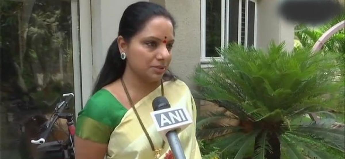 TRS MP Kavitha: We are resorting to protests in Parliament as our demands are being neglected