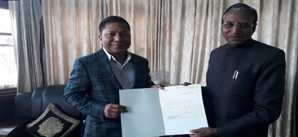 Mukul Sangma tenders resignation as Meghalaya CM