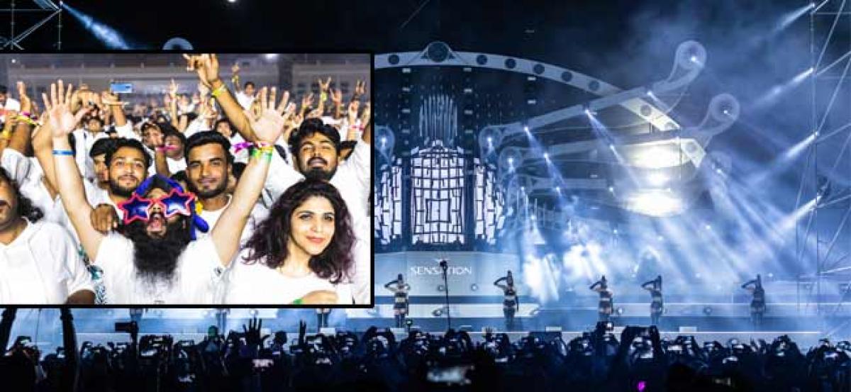 18,000 fans took over Gachibowli Stadium to witness the Sensation Rise 2018  music spectacle