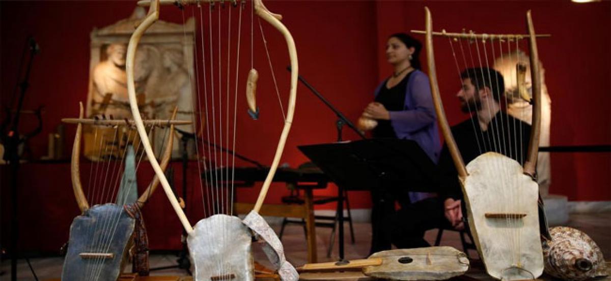 Family of musicians recreates ancient Greek sounds and instruments
