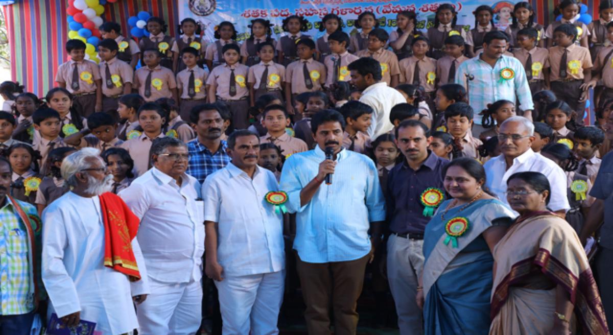 Montessori School students enter Telugu Book of Records