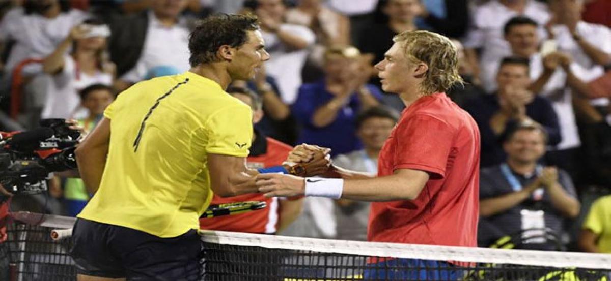 Teenager Shapovalov stuns Rafael Nadal