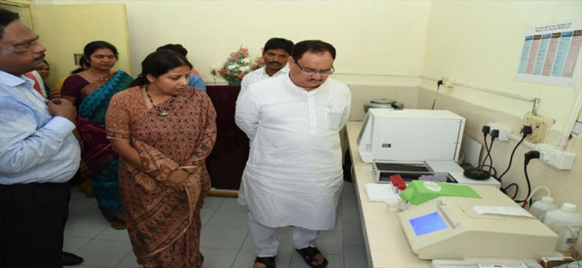 Centre accords top proprity to health: JP Nadda