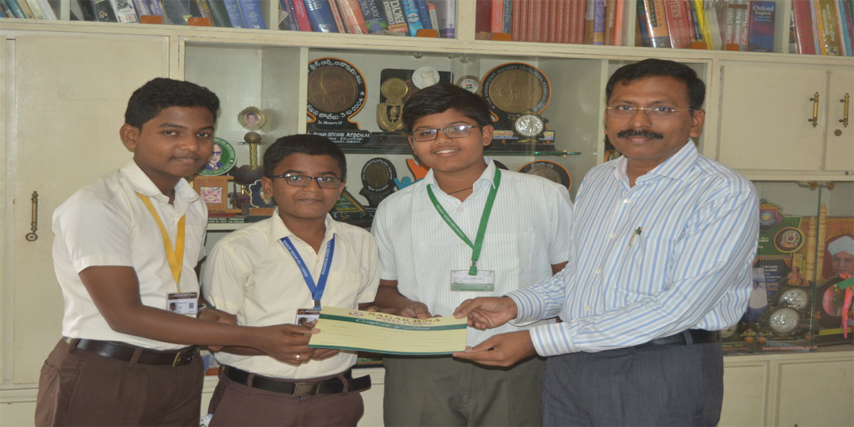 Stellar achievement by Nagarjuna Model School in Kadapa