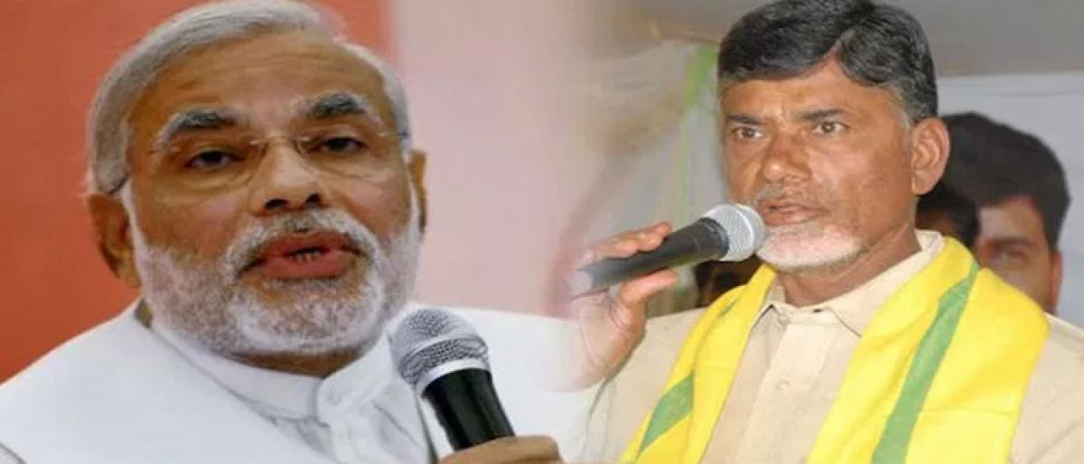 Chandrababu Naidu come down heavily on Modi