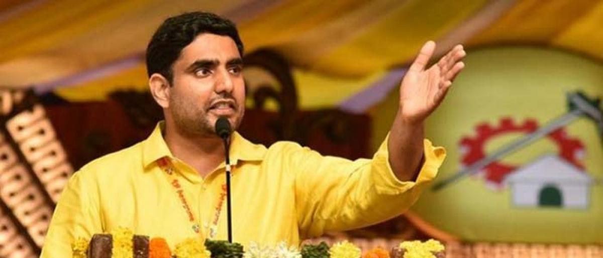 Lokesh challenges Jagan, Pawan to get SCS for State