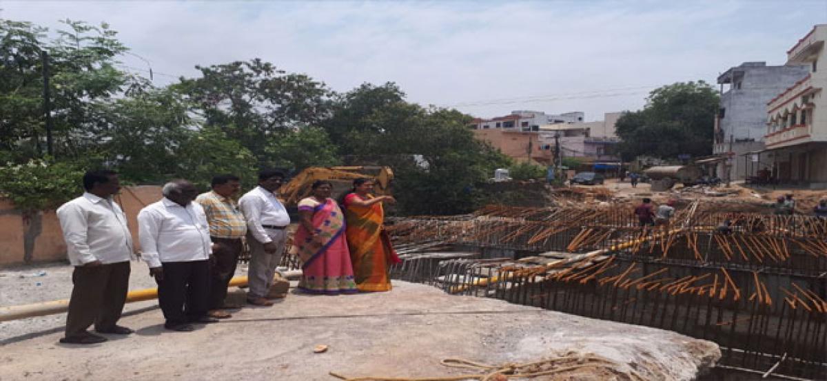 Navatha inspects bridge over nala works