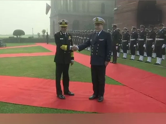 French Navy Chief receives Guard of Honour