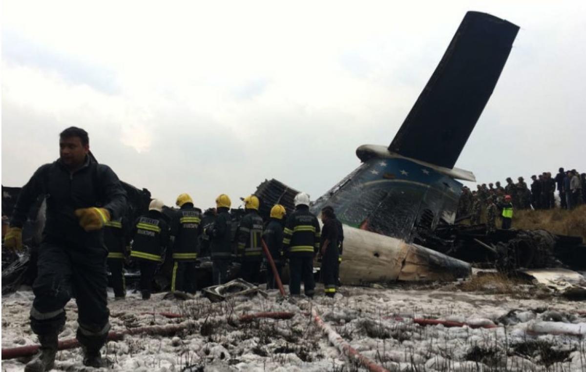 Bangladesh passenger aircraft carrying 67 passengers crashes at Kathmandu airport