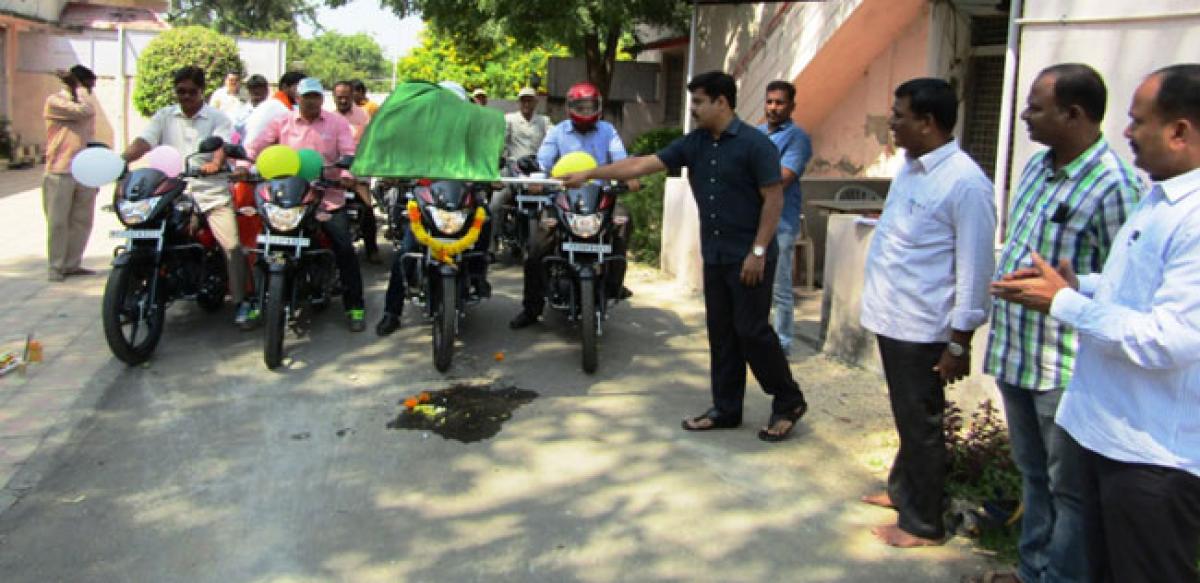 District police get new bikes